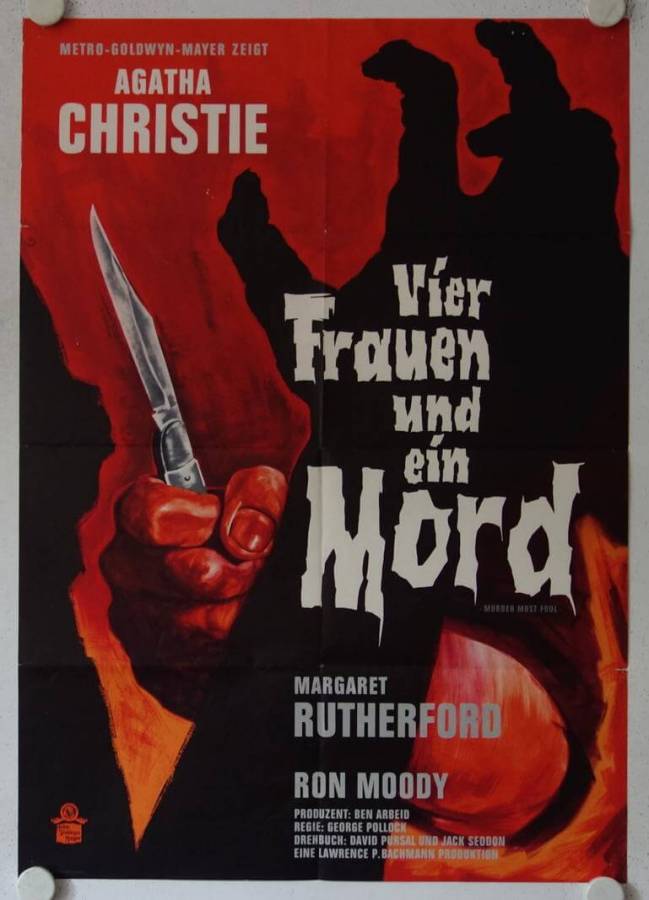 Murder most foul original release german movie poster